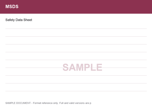MSDS sample thumbnail